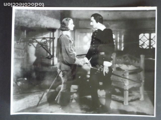 Antique Photography: ESCENA DE LA PELICULA CRISTINA DE SUECIA GRETA GARBO ACTRIZ ANTIGUA FOTOGRAFIA 18 X 24 CM