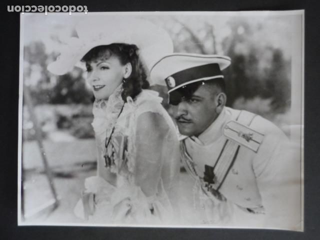 Antique Photography: ESCENA DE LA PELICULA ANA KARENIAN GRETA GARBO ACTRIZ ANTIGUA FOTOGRAFIA 18 X 24 CM