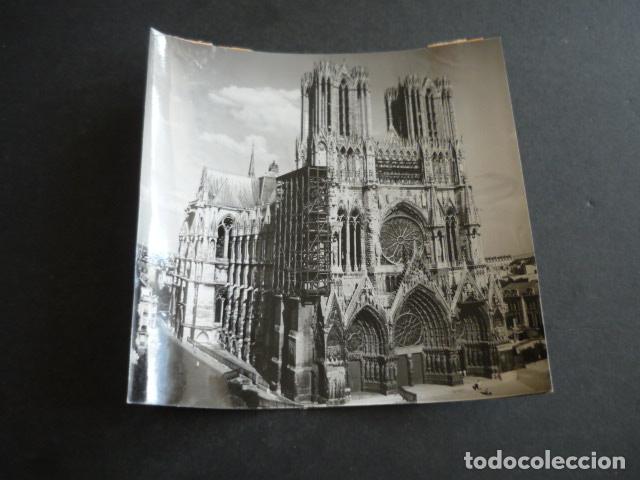 Fotograf&iacute;a antigua: REIMS FRANCIA CATEDRAL ANTIGUA FOTOGRAFIA 12 X 13 CM