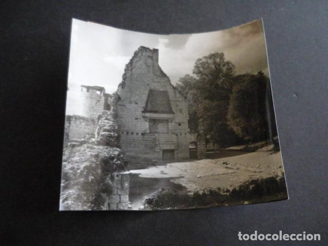 Alte Fotografie: CHINON FRANCIA GRAN SALA DEL CASTILLO ANTIGUA FOTOGRAFIA 12 X 13 CM