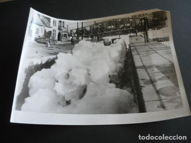 Antique Photography: LILLE FRANCIA ESPUMA EN EL CANAL ANTIGUA FOTOGRAFIA 18 X 24 CM