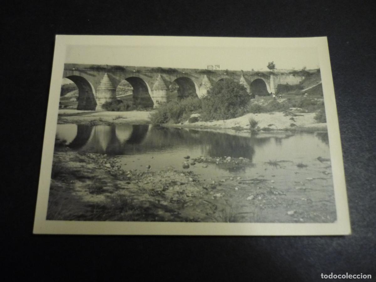 Fotograf&iacute;a antigua: LAS ROZAS MADRID PUENTE DEL RETAMAR ANTIGUA FOTOGRAFIA 7,5 X 10,5 CM