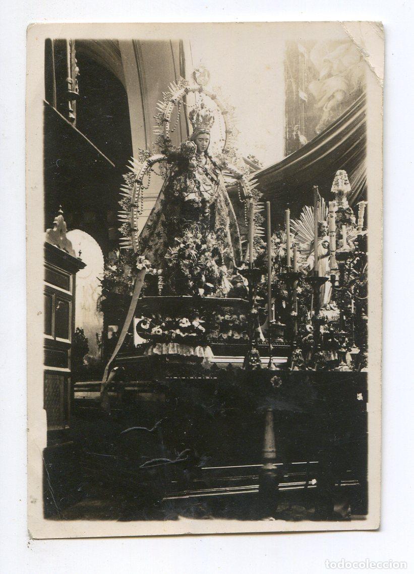 Antique Photography: Fotograf&iacute;a de la Virgen del Rosario, de Ol&iacute;as del Rey, Toledo, que fue mutilada en la guerra civil