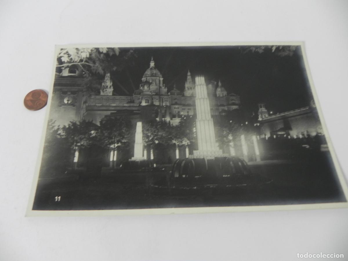 Fotograf&iacute;a antigua: Fotograf&iacute;a Original 1929 - Barcelona Exposici&oacute;n - Palacio Nacional Nocturno - Enric Barba - N&ordm; 11