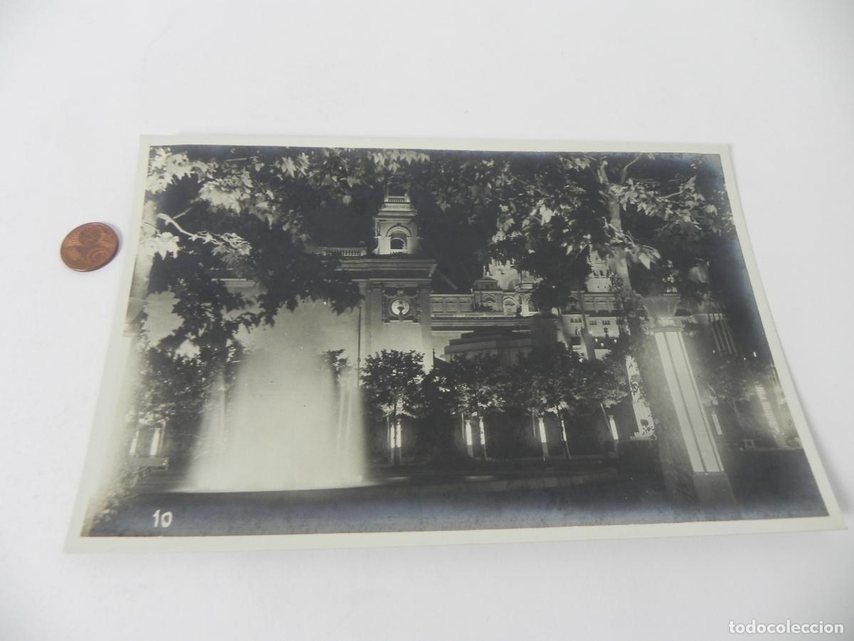 Fotograf&iacute;a antigua: Fotograf&iacute;a Original 1929- Barcelona Exposici&oacute;n - Palacio Alfonso XIII Nocturno - Enric Barba - N&ordm; 10