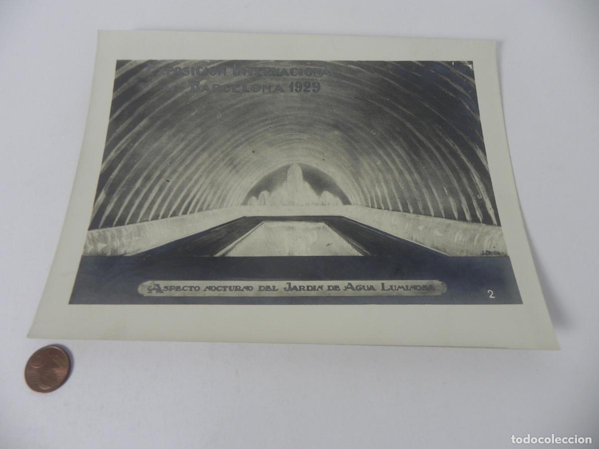 Photographie ancienne: Fotograf&iacute;a Original 1929-Barcelona Exposici&oacute;n - Jard&iacute;n de Agua Luminosa (Nocturno) - Enric Barba-N&ordm;2