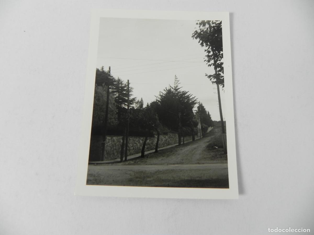 Fotograf&iacute;a antigua: Antigua Fotograf&iacute;a - Camino con Muro de Piedra y Finca - Paisaje Rural a&ntilde;os 70/80