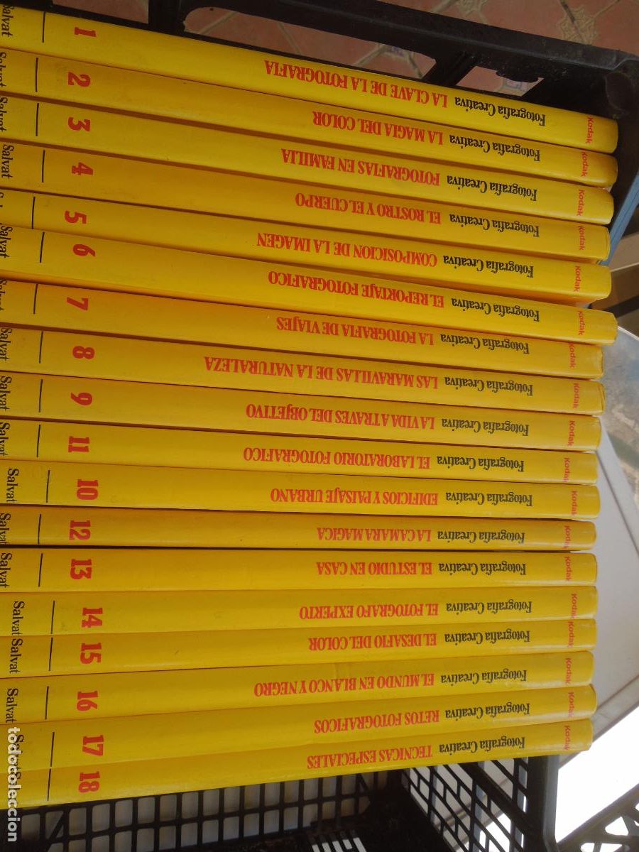 Fotograf&iacute;a antigua: FOTOGRAFIA CREATIVA 18 TOMOS KODAK - ENCICLOPEDIA SALVAT - TAPA DURA