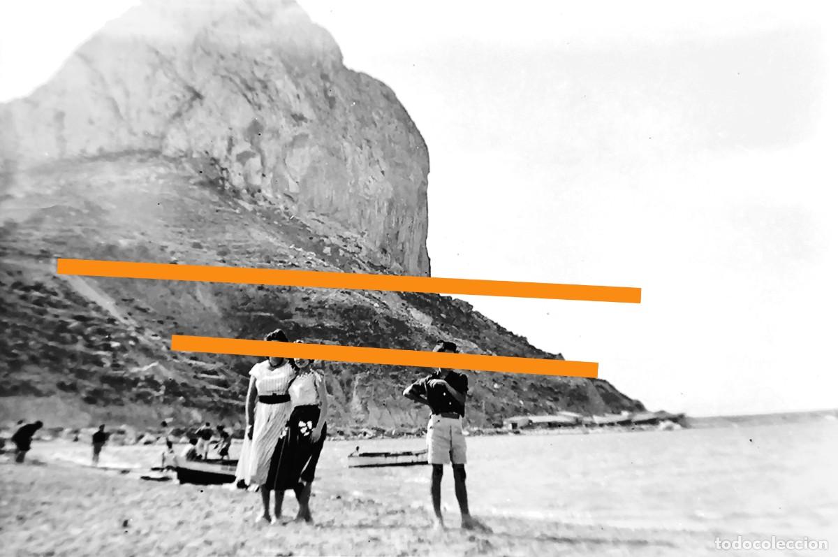 Fotograf&iacute;a antigua: Antiguo negativo de fotograf&iacute;a. Cercan&iacute;as Calpe Alicante. A&ntilde;os 40/50