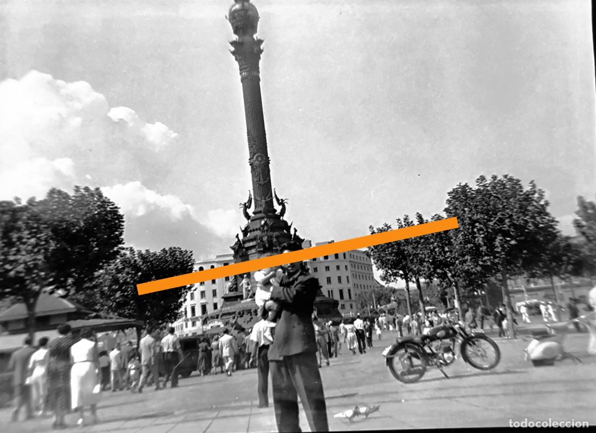 Fotograf&iacute;a antigua: Antiguo negativo de fotograf&iacute;a. Barcelona. A&ntilde;os 40/50