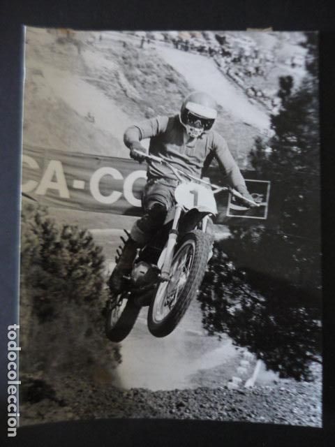 Fotograf&iacute;a antigua: FRANCISCO LANCHO CORREDOR MOTOCICLISMO ANTIGUA FOTOGRAFIA ORIGINAL 18 X 24 CM