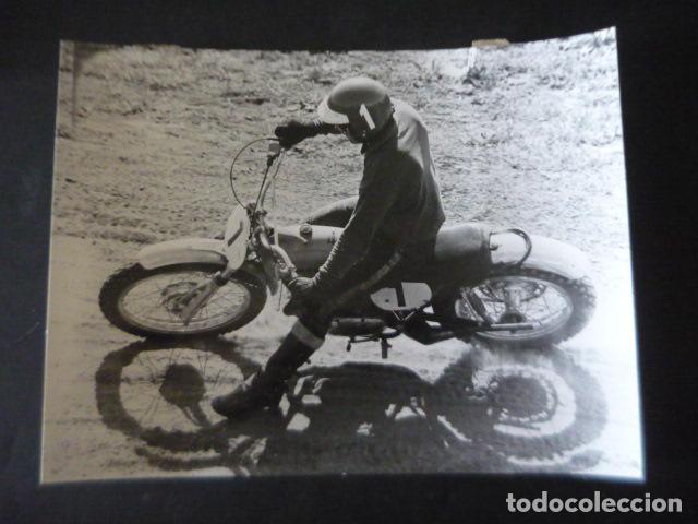 Fotograf&iacute;a antigua: FRANCISCO LANCHO CORREDOR MOTOCICLISMO ANTIGUA FOTOGRAFIA ORIGINAL 18 X 24 CM