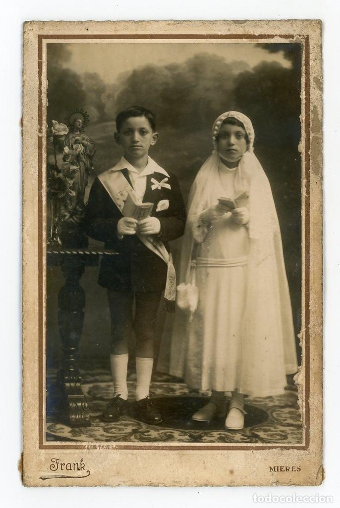 Fotograf&iacute;a antigua: MIERES. FRANK. RETRATO DE COMUNION.