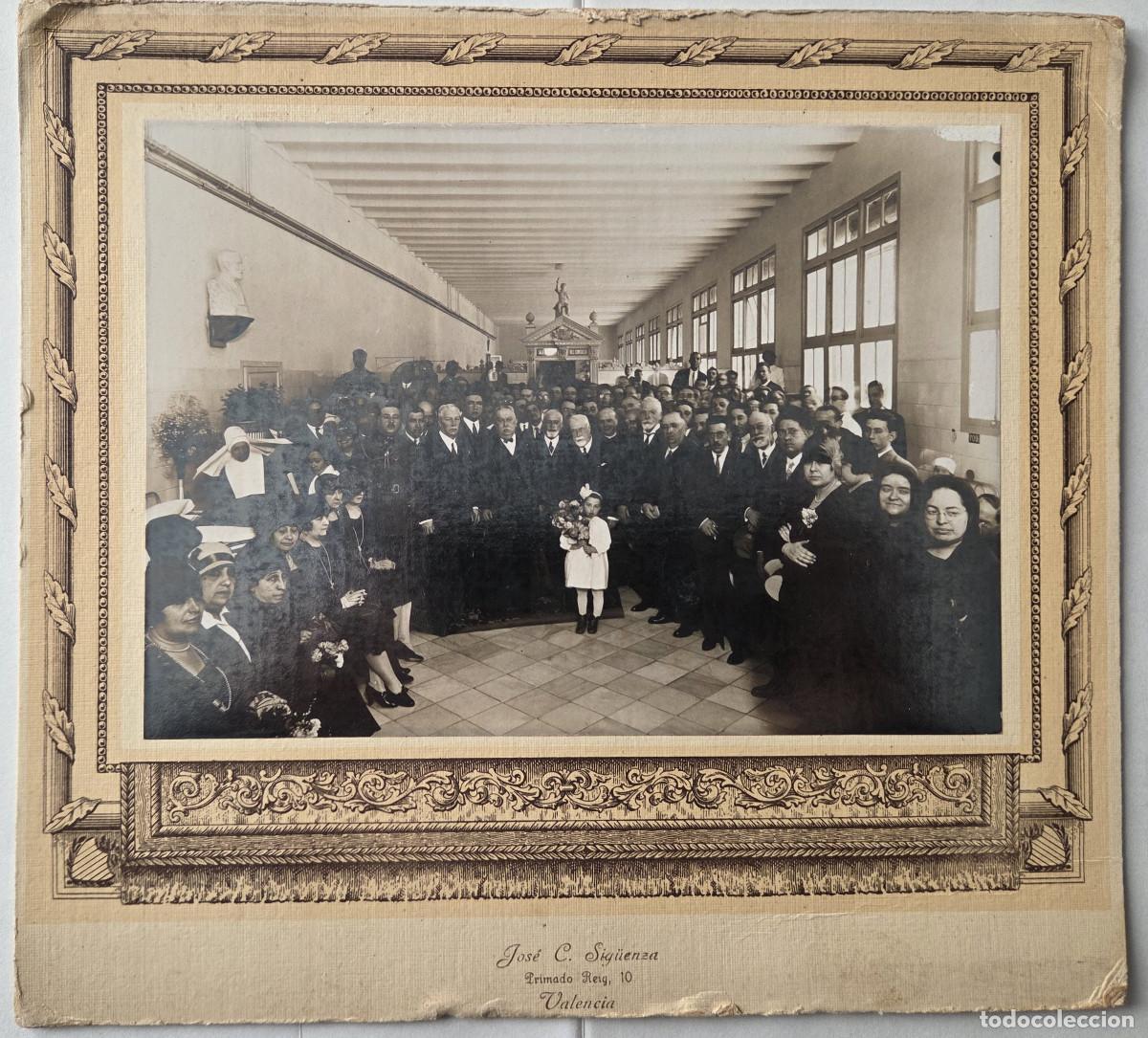 Fotograf&iacute;a antigua: 1928 Fotograf&iacute;a original hospital Valencia &ndash; Busto G&oacute;mez Ferrer &ndash; Medicina antigua &ndash; Cartonaje &eacute;poca