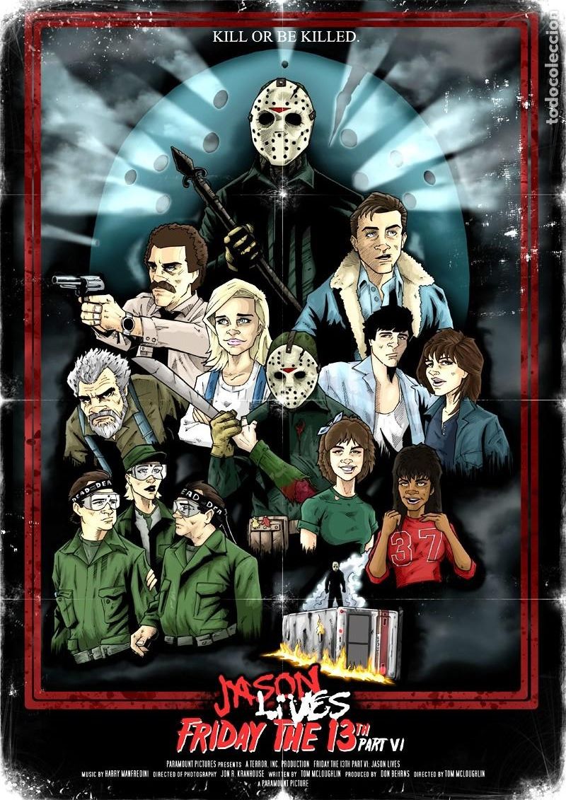 Fotograf&iacute;a antigua: CARATULA DE FRIDAY THE 13TH, PART 6. JASON LIVES. FOTOGRAFIA,