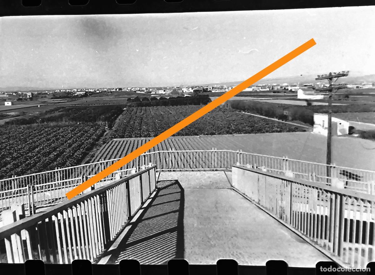 Fotograf&iacute;a antigua: Antiguo negativo de fotograf&iacute;a. Albuixech, accesos factor&iacute;a Macosa ferrocarril. A&ntilde;os 60/70.