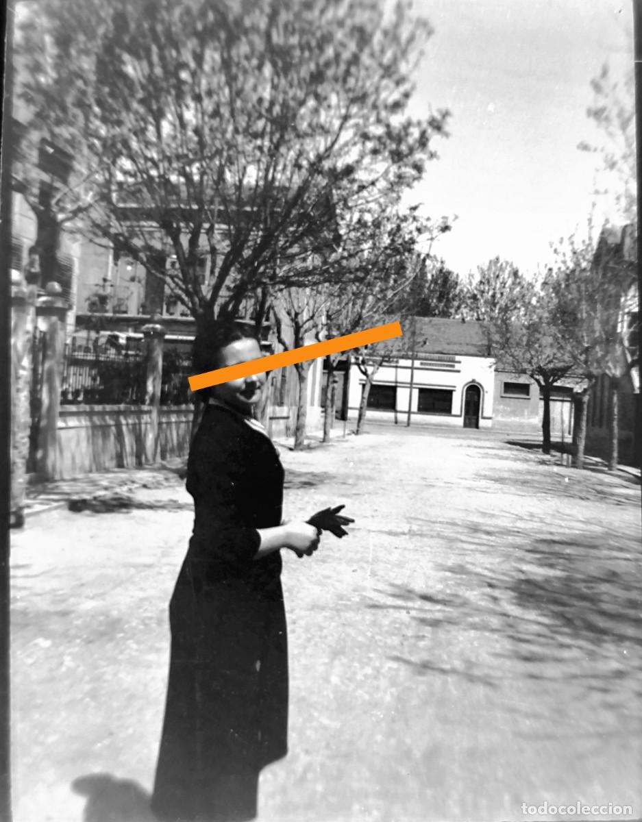 Fotograf&iacute;a antigua: Antiguo negativo de fotograf&iacute;a. Valencia. A&ntilde;os 40.