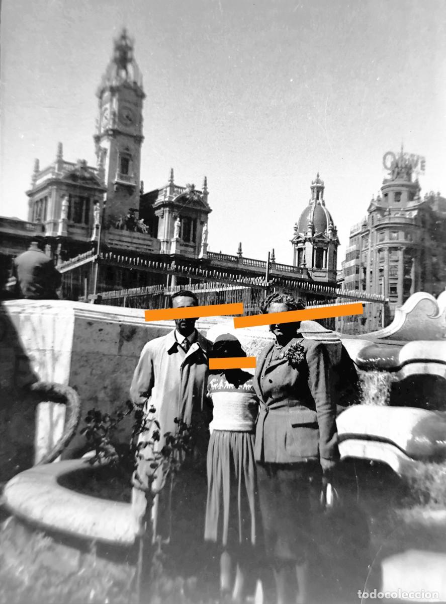 Fotograf&iacute;a antigua: Antiguo negativo de fotograf&iacute;a. Valencia. A&ntilde;os 40.