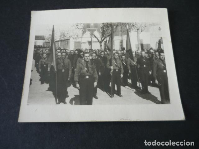 Antique Photography: VALDEPE&Ntilde;AS CIUDAD REAL VOLUNTARIOS FALANGE ESPA&Ntilde;OLA GUERRA CIVIL ANTIGUA FOTOGRAFIA 7 X 9 CM