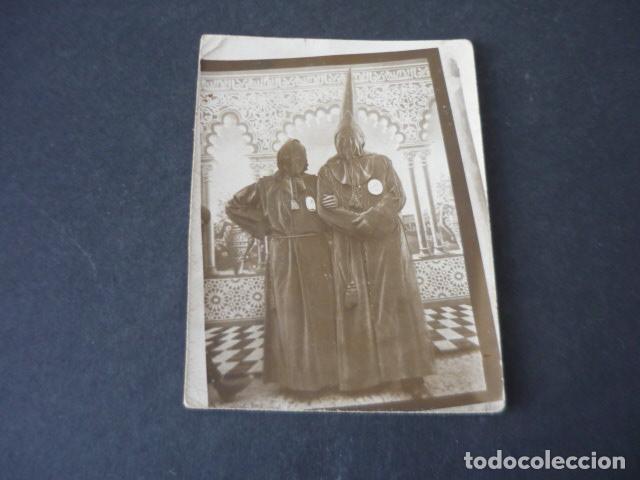 Fotografia antiga: VALDEPE&Ntilde;AS CIUDAD REAL SEMANA SANTA COFRADES ANTIGUA FOTOGRAFIA 6,5 X 9 CM