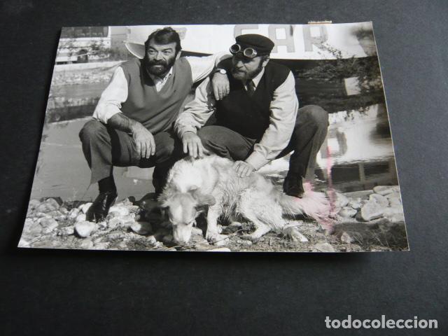 Antique Photography: GUILLERMO SUMMERS CON IGNACIO SALAS HUMORISTAS ANTIGUA FOTOGRAFIA ORIGINAL 17 X 12 CM
