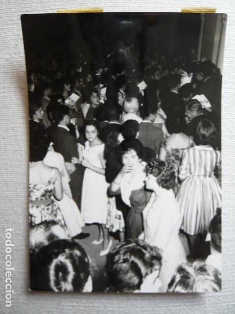 Antique Photography: BARCELONA FESTIVAL CANCION MEDITERRANEA ANTIGUA FOTOGRAFIA ORIGINAL 9 X 13 CM