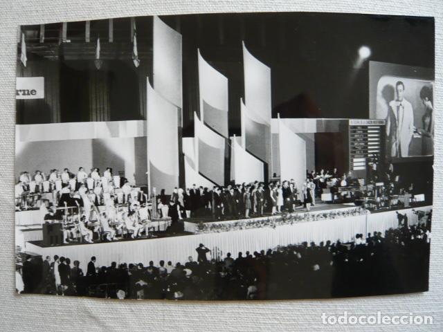 Fotografia antica: BARCELONA FESTIVAL CANCION MEDITERRANEA ANTIGUA FOTOGRAFIA ORIGINAL 12 X 17 CM