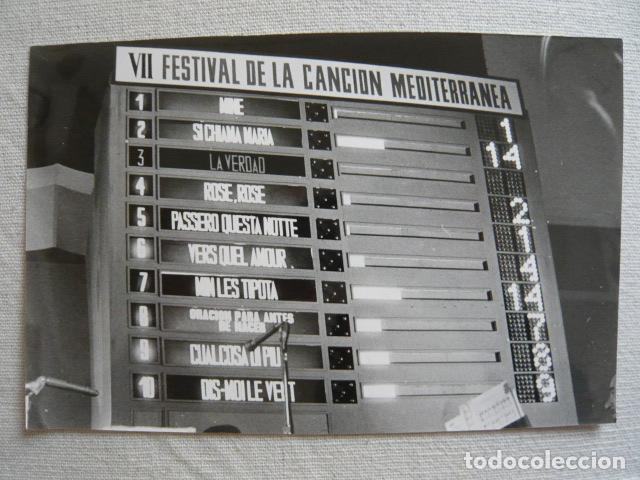 Fotografia antica: BARCELONA FESTIVAL CANCION MEDITERRANEA ANTIGUA FOTOGRAFIA ORIGINAL 12 X 17 CM
