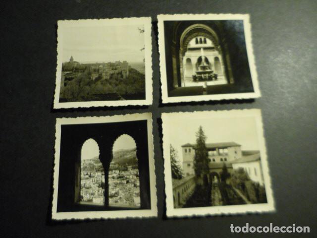 Fotograf&iacute;a antigua: GRANADA 4 FOTOGRAFIAS POR SOLDADO ALEMAN LEGION CONDOR GUERRA CIVIL 6,2 X 6,2 CM