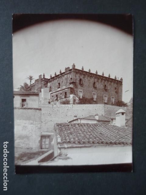 Fotograf&iacute;a antigua: CACERES CASA DE LAS VELETAS ANTIGUA FOTOGRAFIA POR JOSE RAMON MELIDA HACIA 1900 12,5 X 17 CM