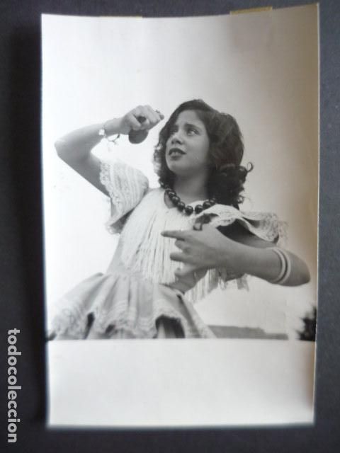 Antique Photography: LA NI&Ntilde;A CARMELITA MONTERO CANTANTE BAILARINA FLAMENCA ANTIGUA FOTOGRAFIA ORIGINAL 11 X 17 CM