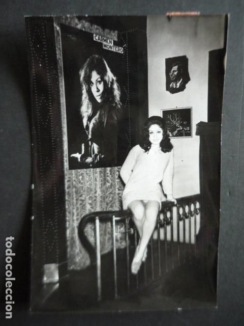 Fotografia antica: CARMEN MONTERO CANTANTE BAILARINA FLAMENCA ANTIGUA FOTOGRAFIA ORIGINAL 11 X 17 CM