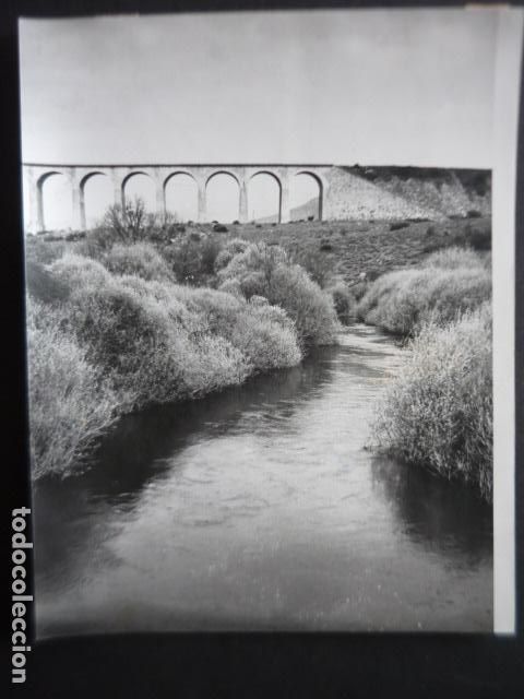 Fotograf&iacute;a antigua: RIO LOZOYA PUENTE MADRID ANTIGUA FOTOGRAFIA ORIGINAL 16 X 20 CM