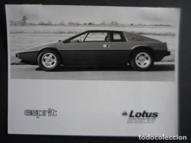 Fotografia antiga: LOTUS ESPRIT AUTOMOVIL AUTOMOCION ANTIGUA FOTOGRAFIA ORIGINAL 21.5 X 15.5 CM