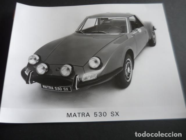 Photographie ancienne: AUTOMOVIL MATRA 530 SX ANTIGUA FOTOGRAFIA ORIGINAL 21 X 27 CM