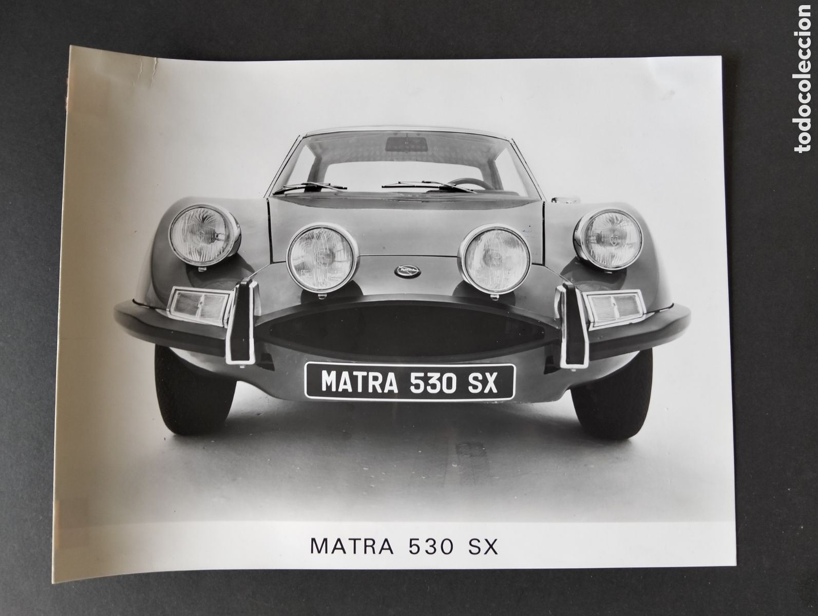 Photographie ancienne: AUTOMOVIL MATRA 530 SX ANTIGUA FOTOGRAFIA ORIGINAL 21 X 27 CM