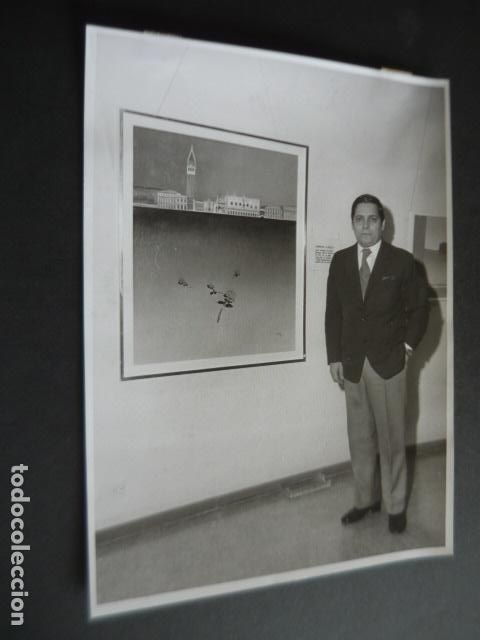 Alte Fotografie: CONRADO PINEDA PINTOR ANTIGUA FOTOGRAFIA ORIGINAL 18 X 24 CM