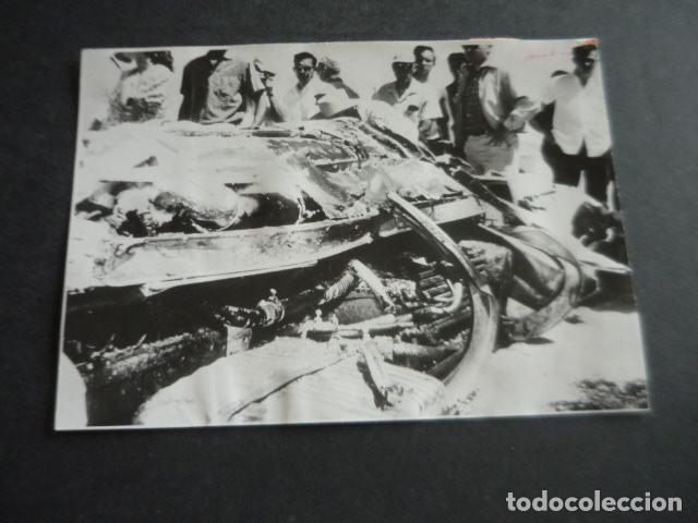 Antique Photography: CIRCUITO AUTOMOVILISMO BONNEVILLE ACCIDENTE ANTIGUA FOTOGRAFIA ORIGINAL 10 X 15 CM