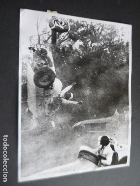 Fotograf&iacute;a antigua: SACRAMENTO CALIFORNIA JACK ROUNDS ACCIDENTE AUTOMOVILISMO ANTIGUA FOTOGRAFIA ORIGINAL 18 X 24 CM