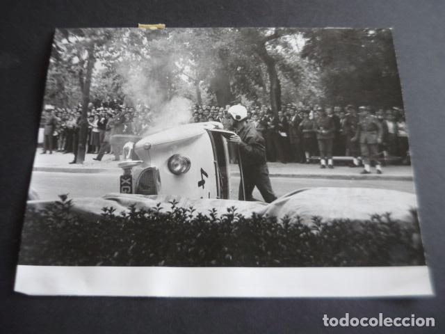 Fotografia antica: MADRID CASA DE CAMPO CIRCUITO AUTOMOVILISMO ANTIGUA FOTOGRAFIA ORIGINAL 24 X 18 CM