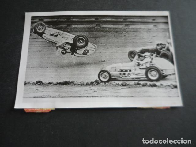 Antique Photography: ELDORA FLORIDA CIRCUITO AUTOMOVILISMO ACCIDENTE ANTIGUA FOTOGRAFIA ORIGINAL 18 X 12 CM