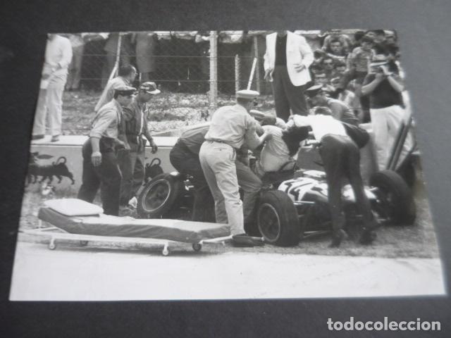 Photographie ancienne: MONZA ITALIA CIRCUITO AUTOMOVILISMO ACCIDENTE ANTIGUA FOTOGRAFIA ORIGINAL 18 X 24 CM