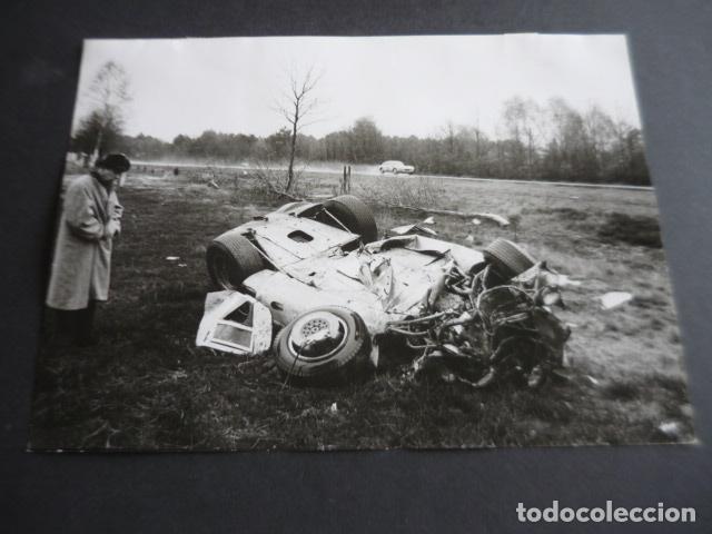 Fotograf&iacute;a antigua: XXIV HORAS DE LE MANS AUTOMOVILISMO ACCIDENTE ANTIGUA FOTOGRAFIA ORIGINAL 18 X 24 CM