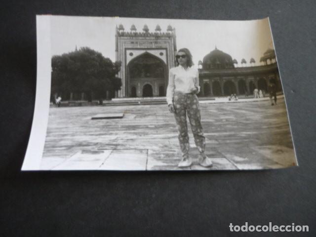 Fotograf&iacute;a antigua: NATALIA FIGUEROA ESCRITORA EN INDIA ANTIGUA FOTOGRAFIA ORIGINAL 18 X 12 CM