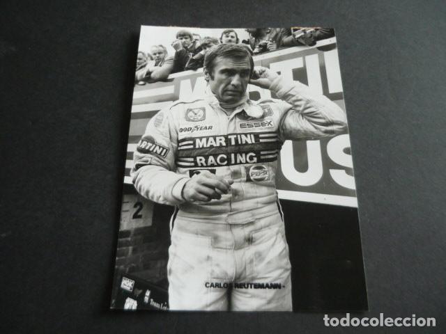 Fotografia antiga: CARLOS REUTEMANN CORREDOR AUTOMOVILISMO ANTIGUA FOTOGRAFIA ORIGINAL 13 X 18 CM