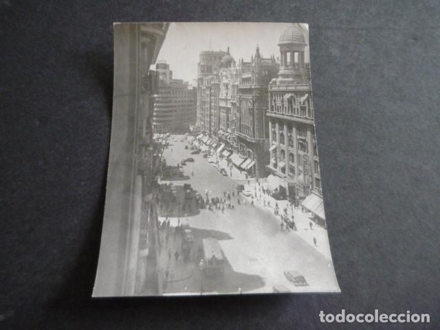 Antique Photography: MADRID GRAN VIA ANTIGUA FOTOGRAFIA 7,5 X 10 CM