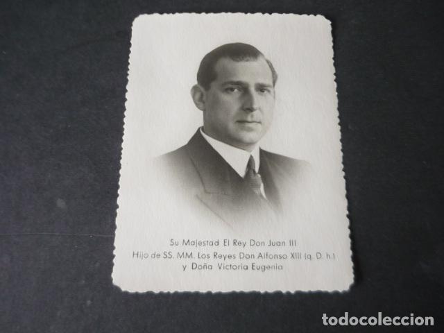 Fotografia antiga: DON JUAN III JUAN DE BORBON FOTOGRAFIA 9 X 12 CM