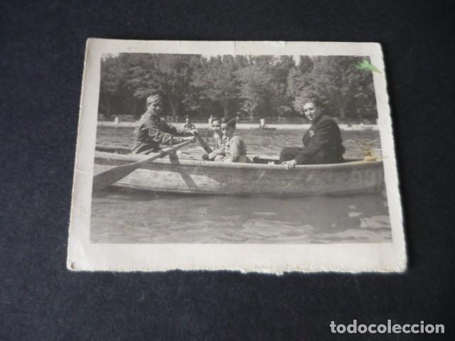 Fotograf&iacute;a antigua: MADRID ESTANQUE DE EL RETIRO ANTIGUA FOTOGRAFIA 6 X 8 CM