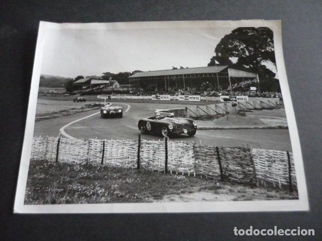 Fotografia antica: GOODWOOD SUSSEX CIRCUITO AUTOMOVILISMO ANTIGUA FOTOGRAFIA ORIGINAL 21 X 17 CM