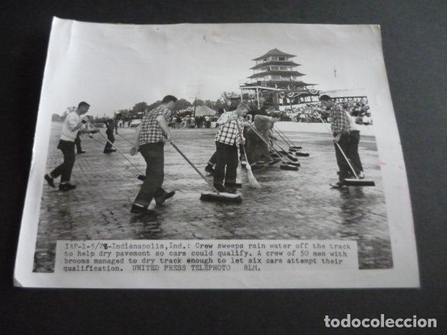 Fotografia antica: 500 MILLAS INDIANAPOLIS CIRCUITO AUTOMOVILISMO ANTIGUA FOTOGRAFIA ORIGINAL 18 X 24 CM